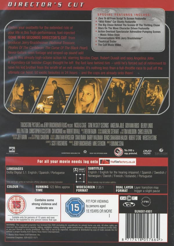 Gone in 60 seconds / Extended cut (DVD)