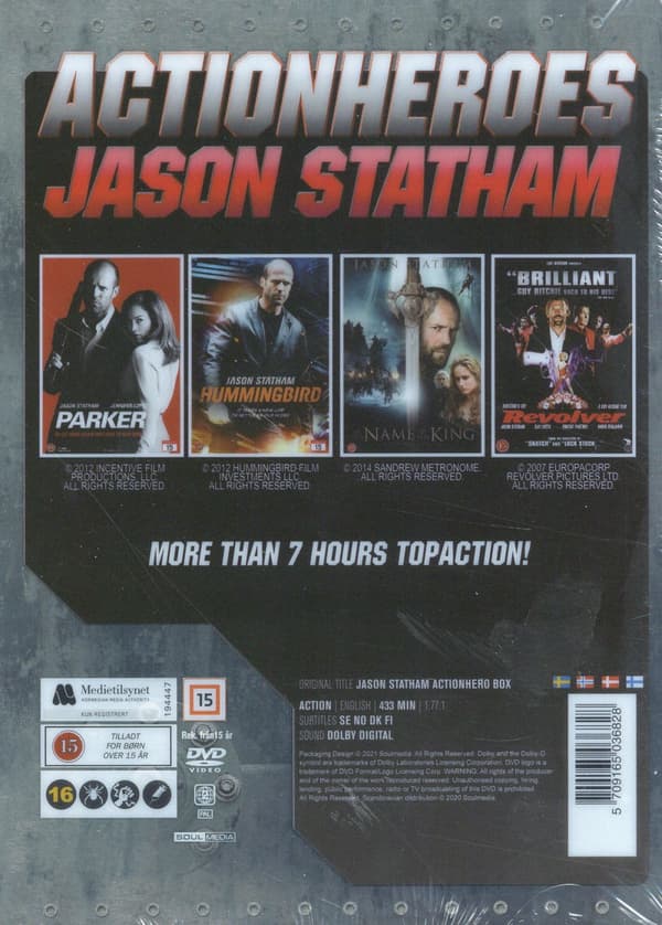 Jason Statham x 4 / Steelbook (4 DVD)