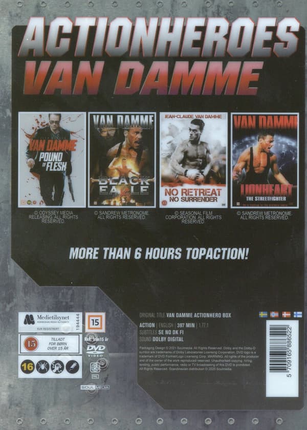 Jean Claude van Damme x 4 / Ltd Steelbook (4 DVD)