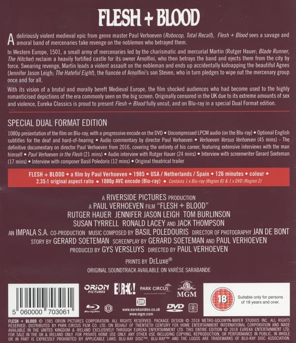 Kött och blod (Ej svensk text) (Blu-ray + DVD)