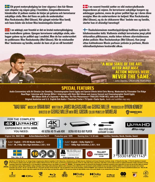 Mad Max 1 (4K Ultra HD + Blu-ray)