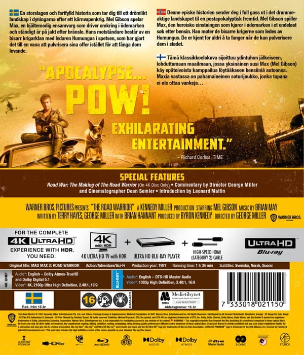 Mad Max 2 (4K Ultra HD + Blu-ray)