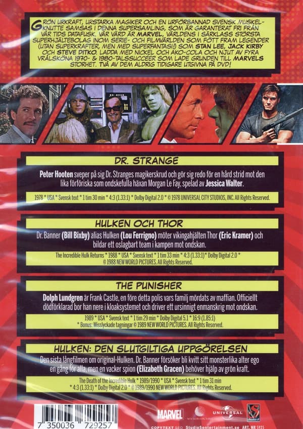 Marvel Classics - Vol 2 (4 filmer) (2 DVD)