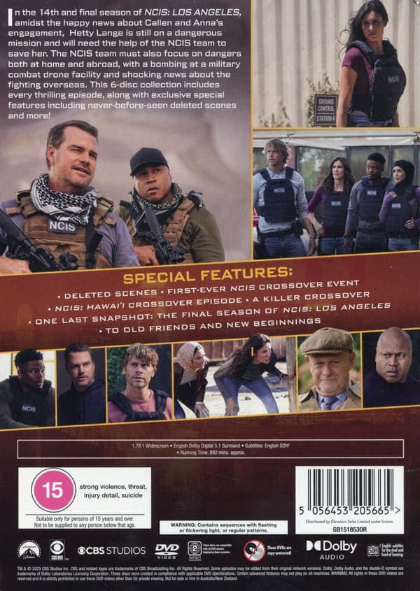 NCIS Los Angeles / Säsong 14 (Ej textad) (6 DVD)