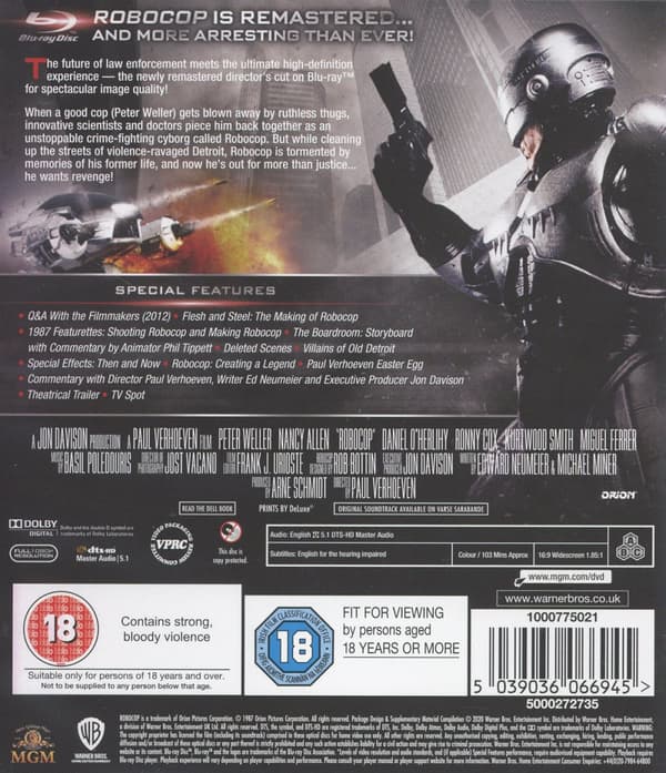 Robocop (Ej svensk text) (Blu-ray)