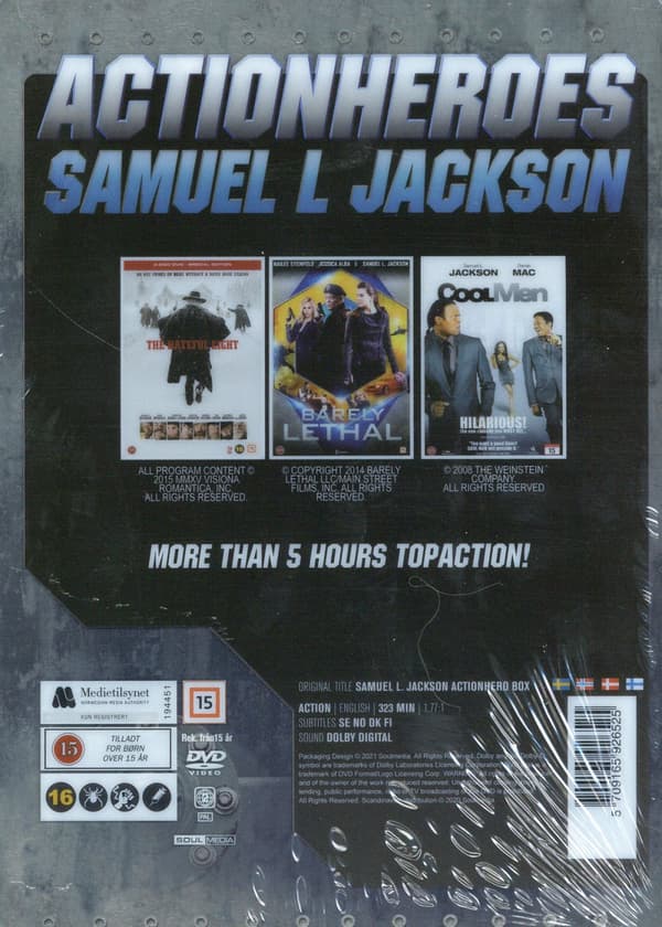 Samuel L Jackson x 3 / Ltd Steelbook (3 DVD)