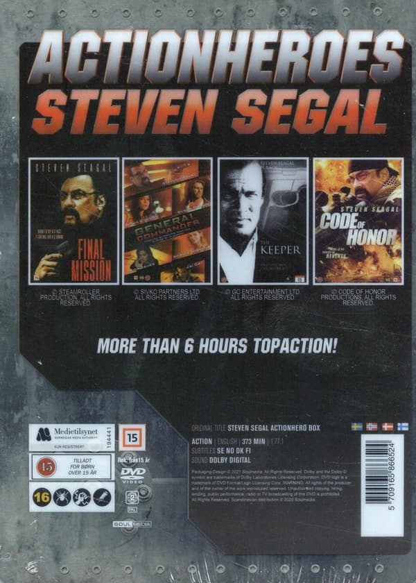 Steven Seagal x 4 / Steelbook (4 DVD)