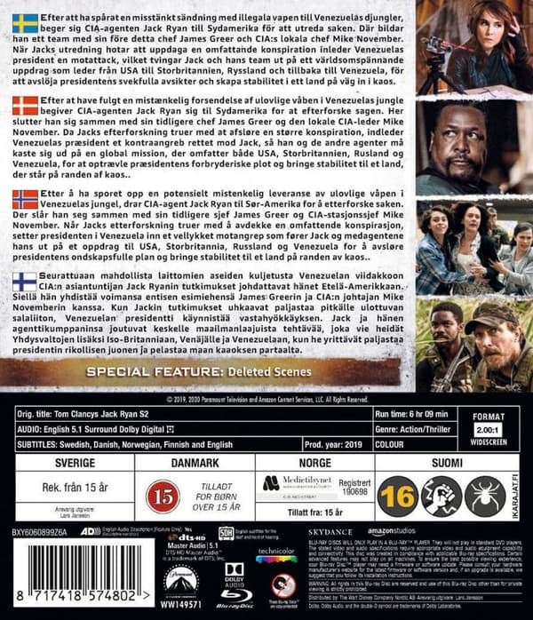 Tom Clancy's Jack Ryan / Säsong 2 (3 Blu-ray)