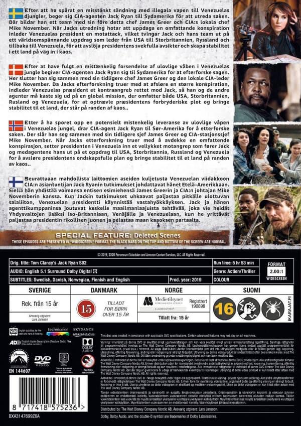Tom Clancy's Jack Ryan / Säsong 2 (3 DVD)