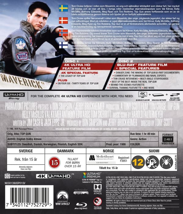 Top gun (4K Ultra HD + Blu-ray)