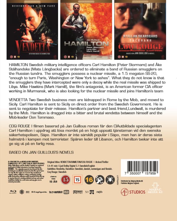 Triss i Hamilton / Vendetta/Hamilton/Coq Rouge (3 Blu-ray)