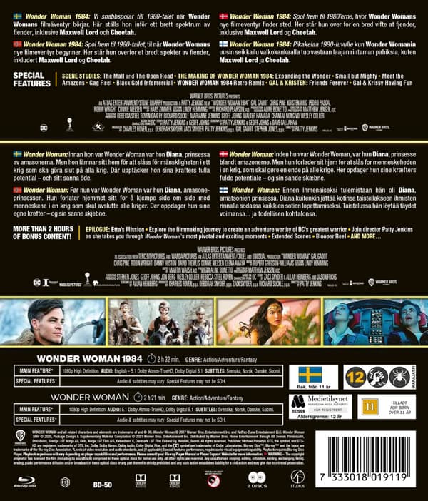 Wonder Woman 1+2 (2 Blu-ray)