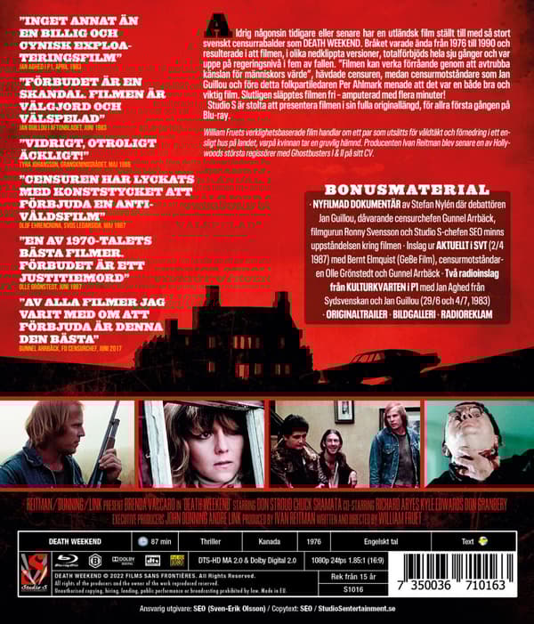 Death weekend - Oklippt specialutgåva (Blu-ray)