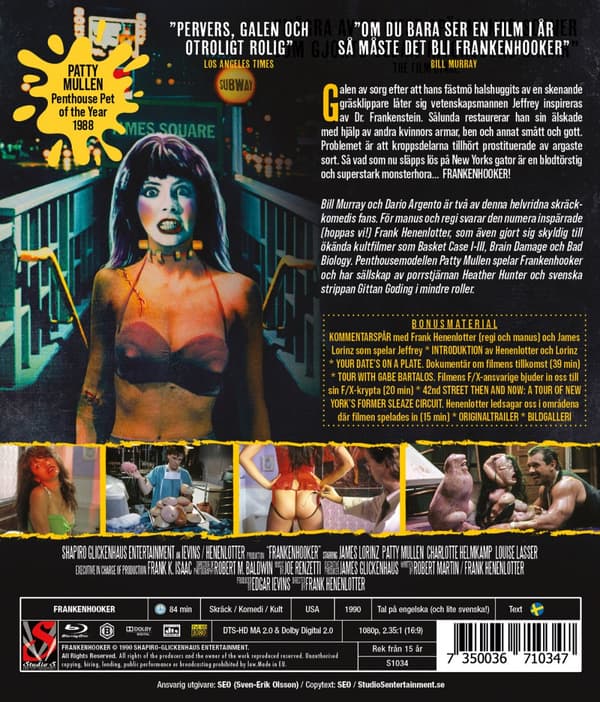 Frankenhooker / Oklippt version (Blu-ray)