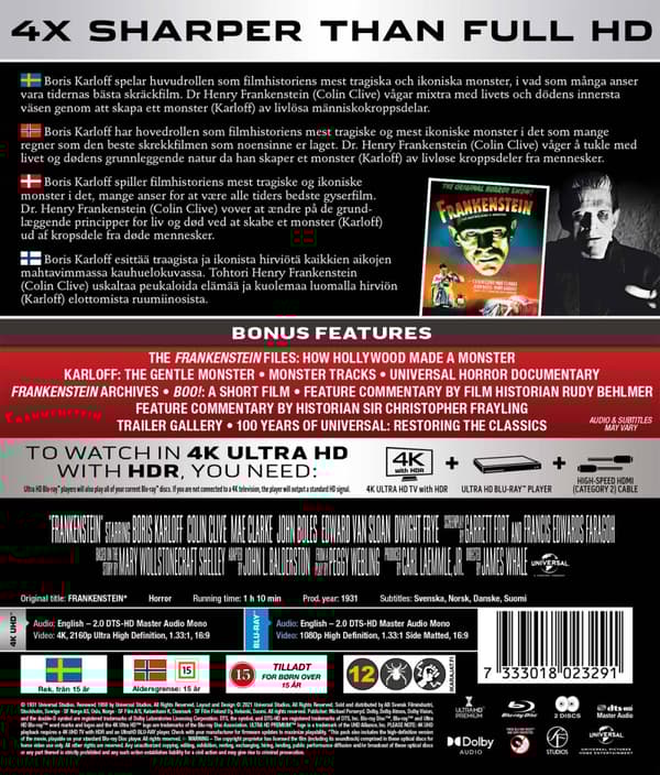 Frankenstein (4K Ultra HD + Blu-ray)
