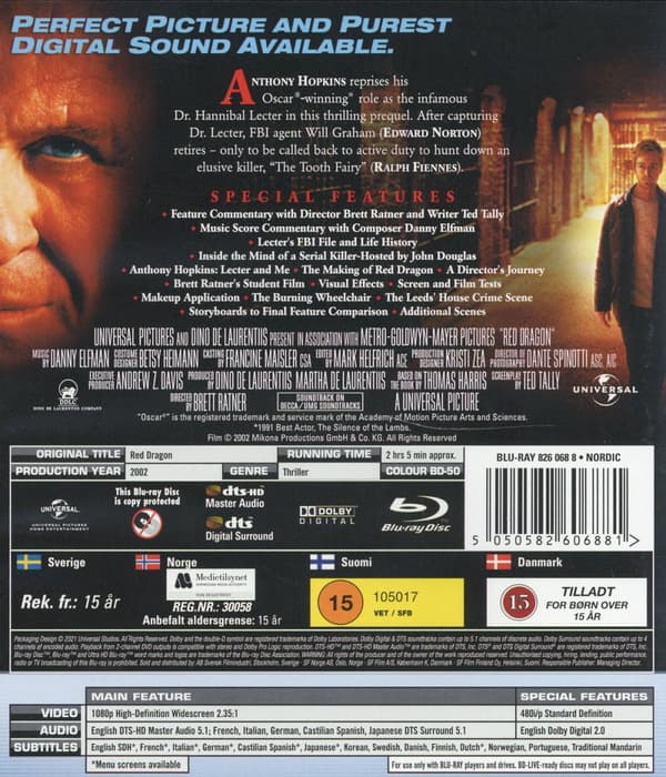 Röd drake (Blu-ray)