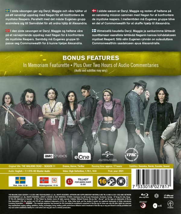 The walking dead / Säsong 11 (6 Blu-ray)