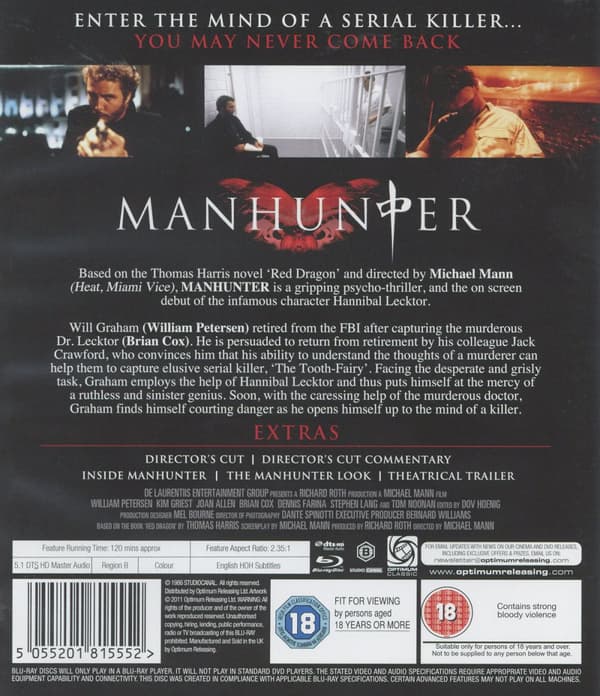 Manhunter (Ej svensk text) (Blu-ray)