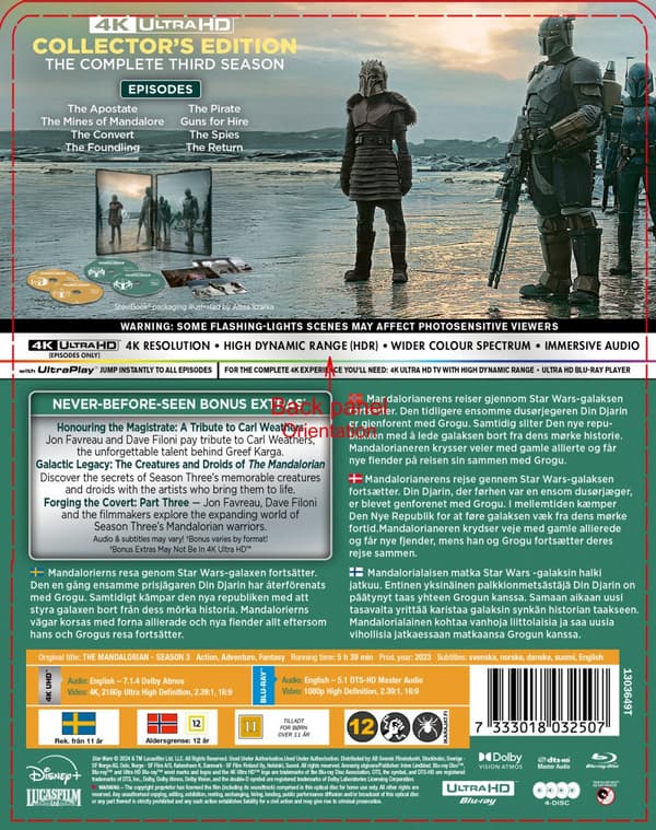 Star Wars: Mandalorian / Säsong 3 Ltd Steelbook (2 4K Ultra HD + 2 Blu-ray)