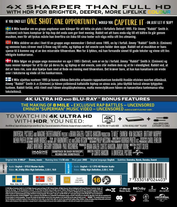 8 mile (4K Ultra HD + Blu-ray)