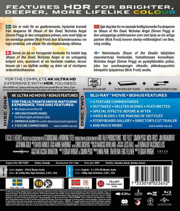 Hot fuzz (4K Ultra HD + Blu-ray)