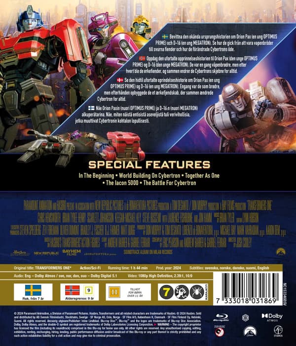 Transformers One (Blu-ray)