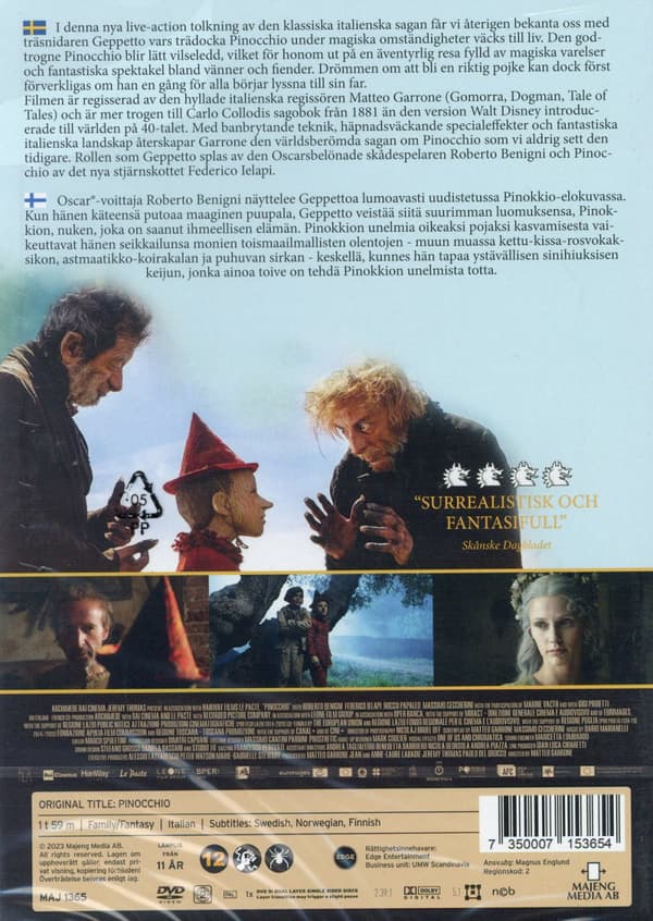 Pinocchio (2020) (DVD)