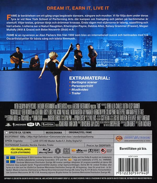 Fame 2009 / Extended dance edition (Blu-ray)