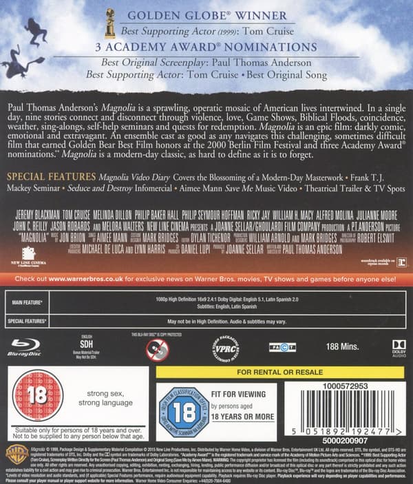 Magnolia (Ej svensk text) (Blu-ray)