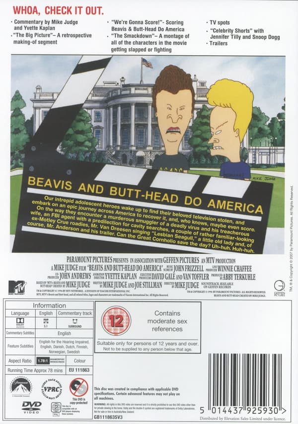 Beavis & Butt-Head Do America (DVD)