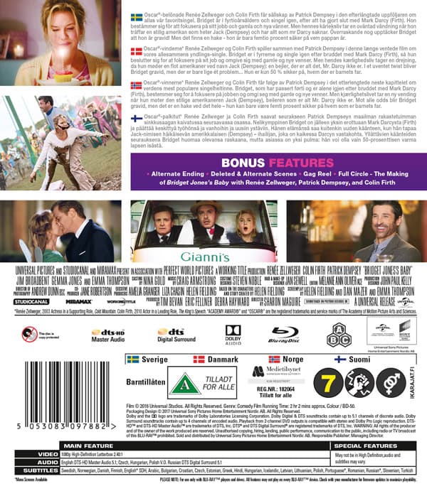 Bridget Jones dagbok 3 (Blu-ray)