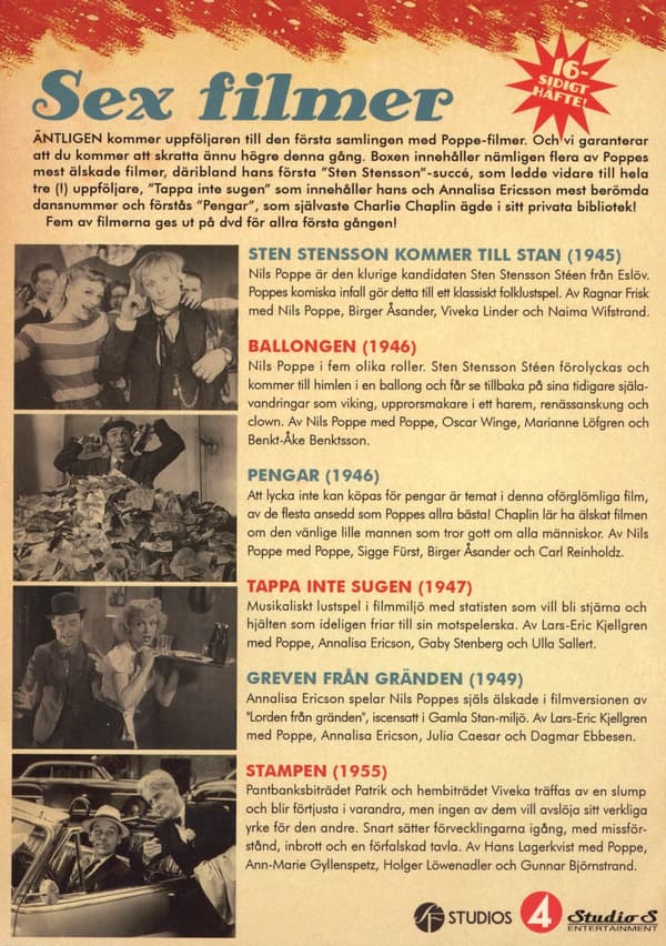 Den stora Nils Poppeboxen 2 (3 DVD)