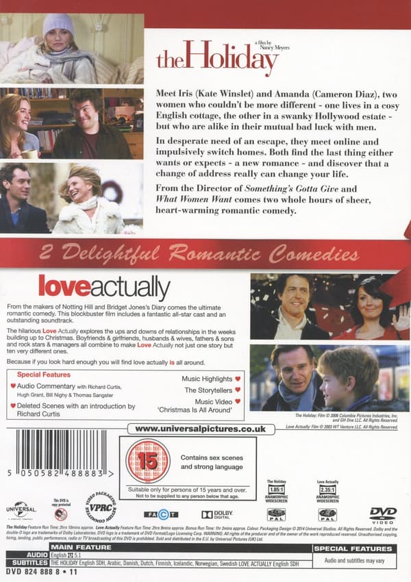 The holiday + Love actually (2 DVD)
