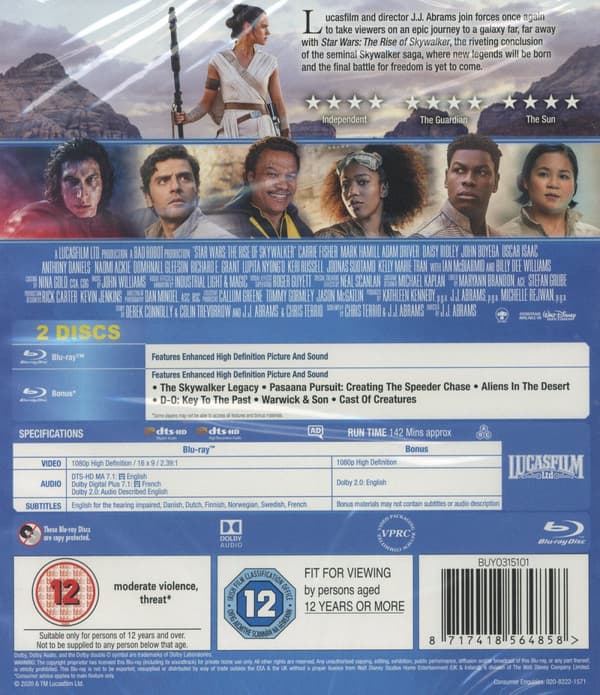 Star Wars 9 - The rise of Skywalker - Ltd.ed. (2 Blu-ray)