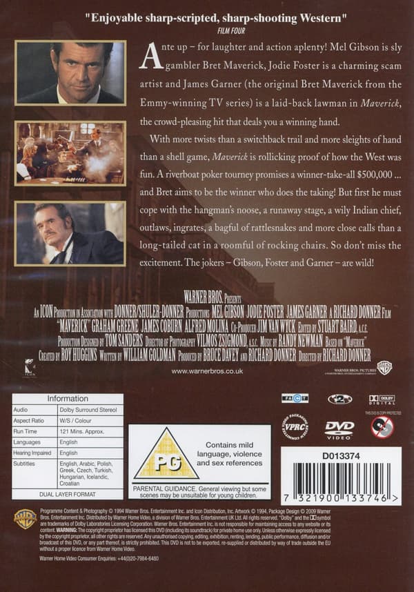 Maverick (Ej svensk text) (DVD)
