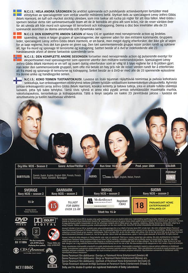 NCIS / Säsong  2 (6 DVD)
