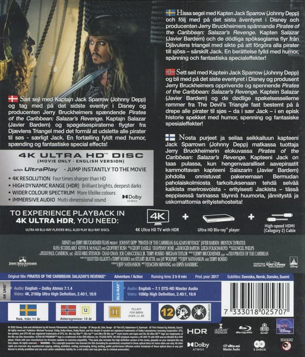 Pirates of the Caribbean 5 / Salazar's revenge (4K Ultra HD + Blu-ray)