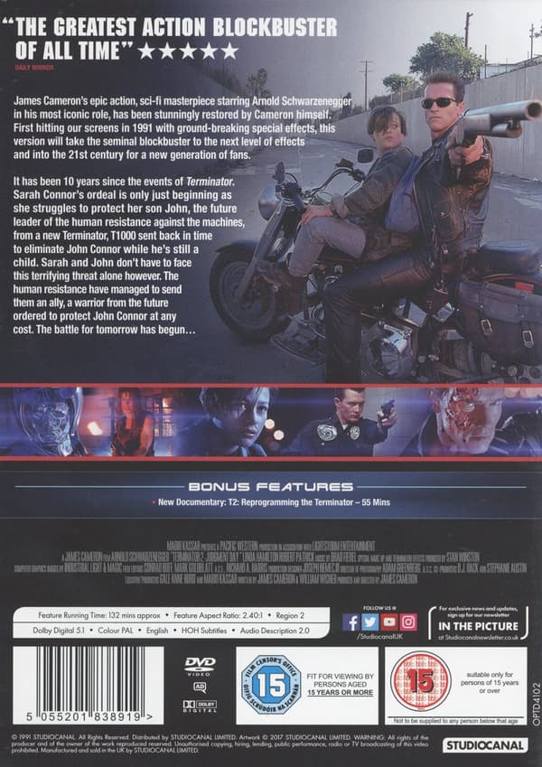 Terminator 2 - Domedagen (Ej svensk text) (DVD)