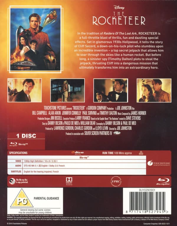 The Rocketeer (Ej svensk text) (Blu-ray)