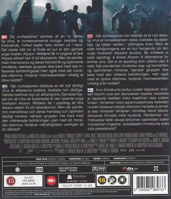 Covid-21 - Lethal virus (Blu-ray)