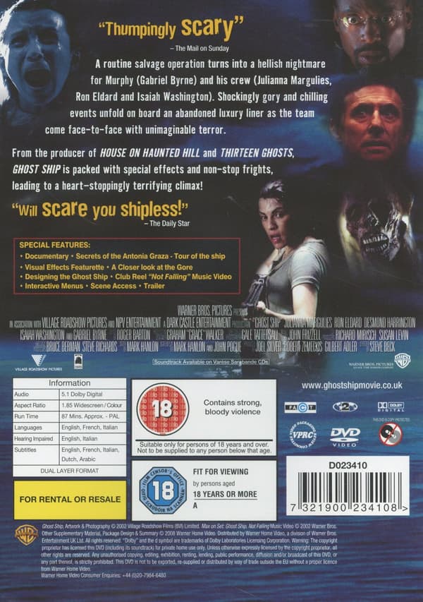 Ghost ship (Ej svensk text) (DVD)