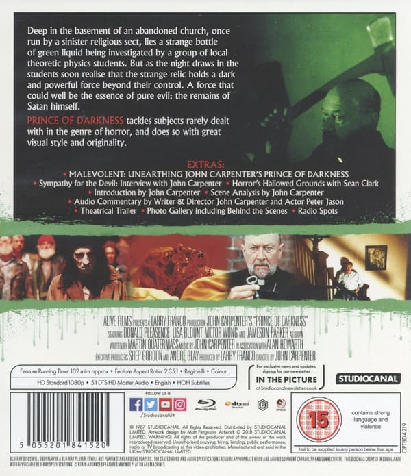 Mörkrets furste (Ej svensk text) (Blu-ray)
