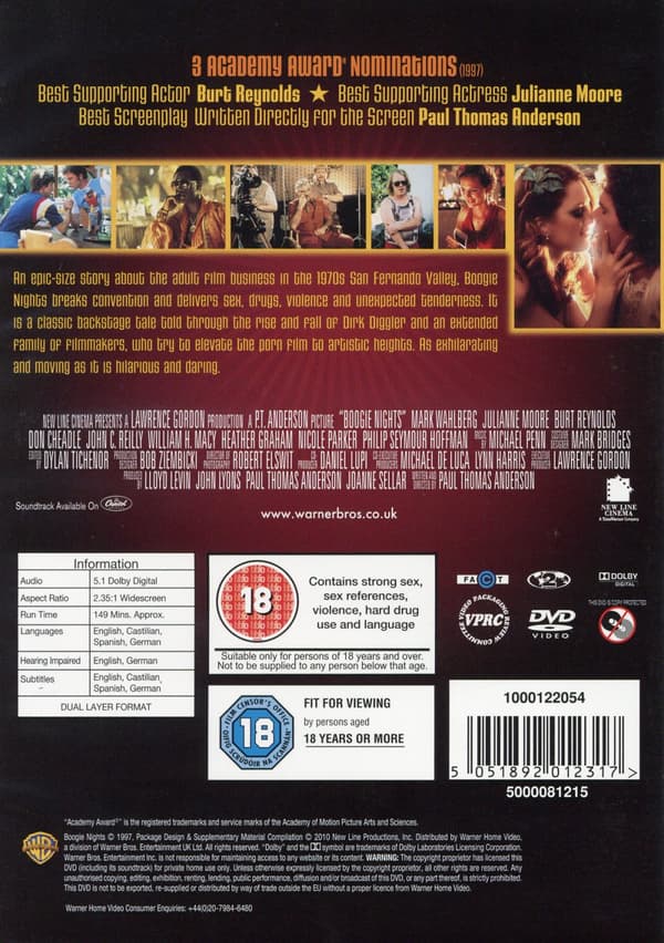 Boogie nights (Ej svensk text) (DVD)