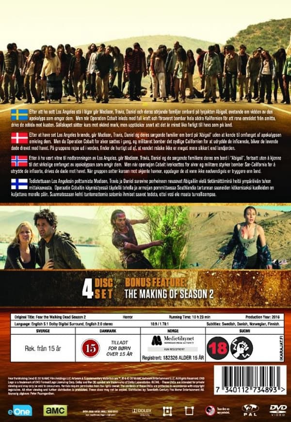Fear the walking dead / Säsong 2 (4 DVD)