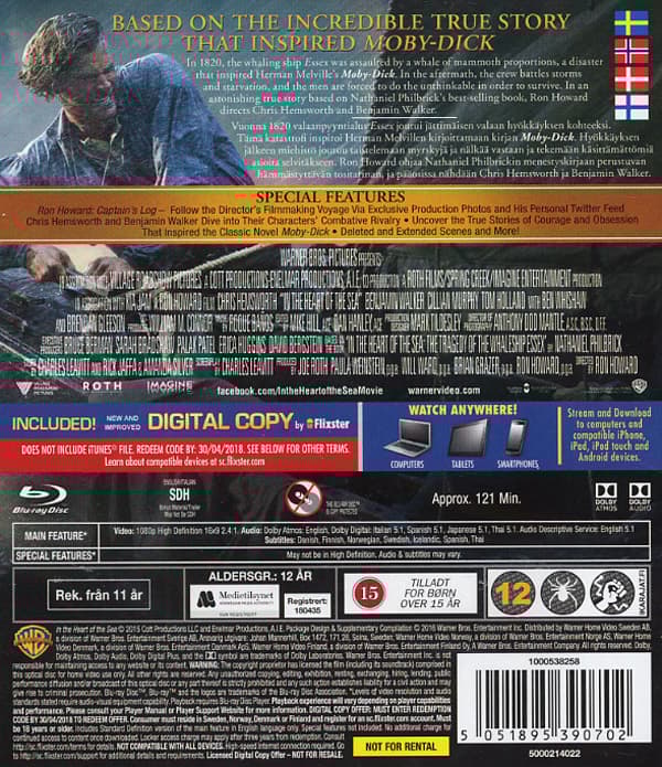 In the heart of the sea (Blu-ray)