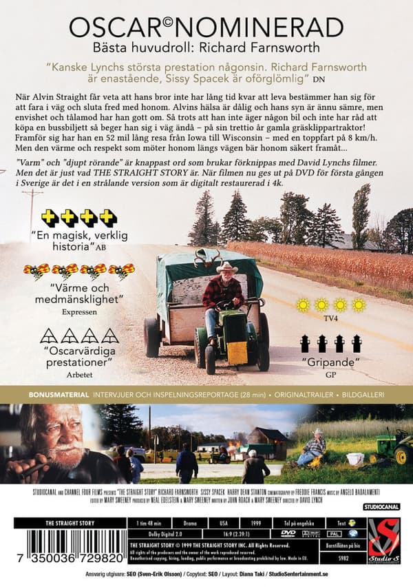 The straight story - Digitalt restaurerad (DVD)