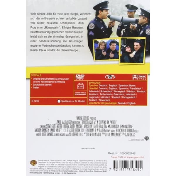 DVD POLICE ACADEMY - THE COMPLETE COLLEC WARNER BROS 7321921337741