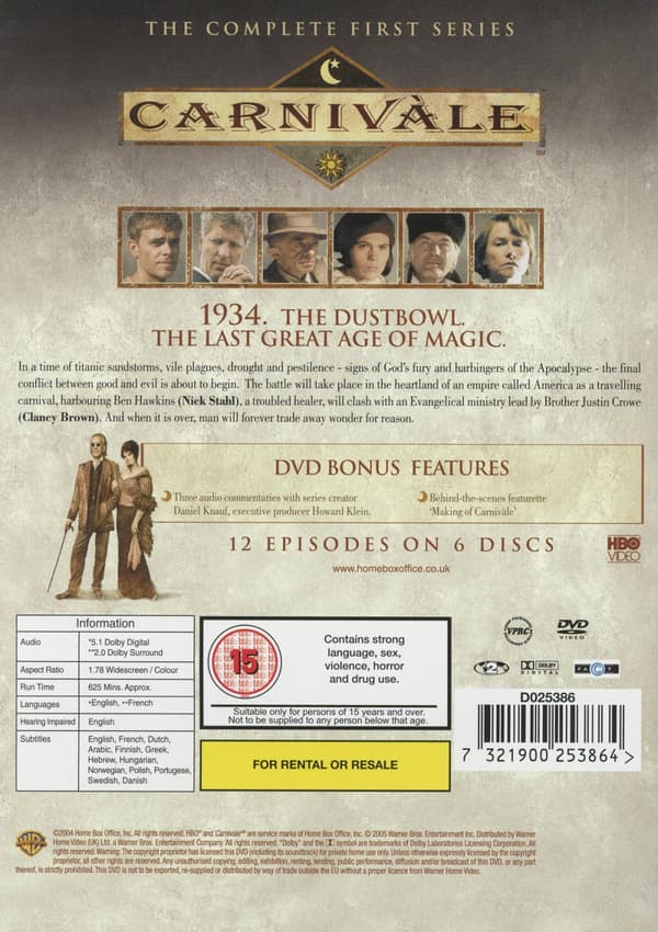 Carnivale / Säsong 1 (6 DVD)