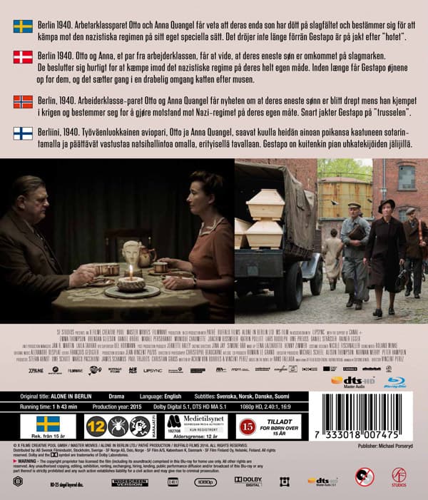 Ensam i Berlin (Blu-ray)