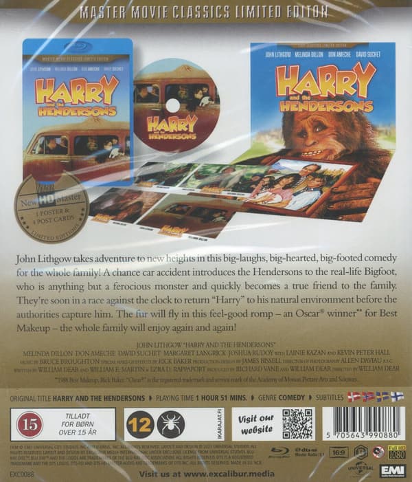 Bigfoot och Hendersons / Ltd ed. + poster (Blu-ray)